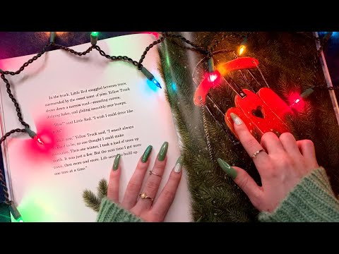 ASMR Little Red Sleigh ❄️ Tracing and Reading