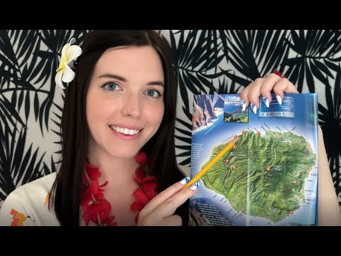 ASMR Hotel Check-In Roleplay |  Kauai, Hawaii Itinerary! Soft Spoken, Typing Sounds