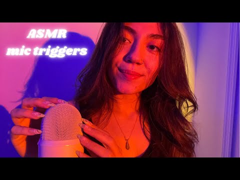 Asmr fast & aggressive mic triggers| scratching, tapping, gripping, mic cover sounds + (LOUD)