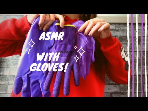 ASMR Gloves tapping | scratching | wearing | tingly sounds 😴