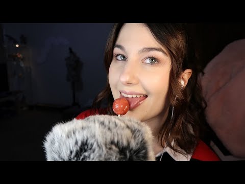 ASMR Eating a Tootsie Pop | Whispered Ear to Ear Rambles | Mouth Sounds