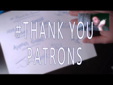 Writing my Patron's names. #ThankYouPatrons!