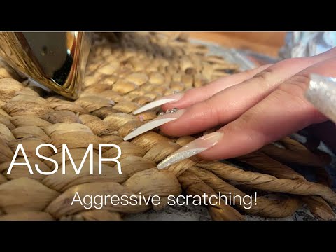 ASMR - Fast & aggressive scratching! Also camera scratches/tapping + bit of tracing!