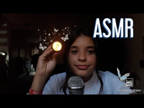 [ASMR]~first video+relaxing triggers🦋~