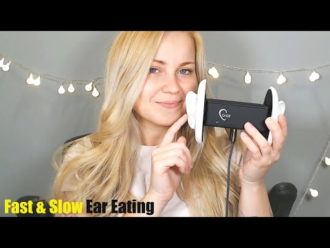 ASMR Ear Eating ASMR | ASMR fast and slow intense | Slow and fast mouth sounds