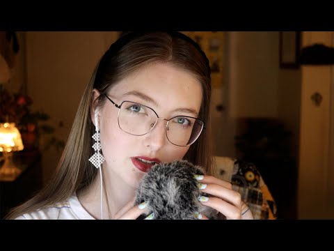 ASMR Relaxing Mouth Sounds & Fluffy Mic Scratching 💖✨