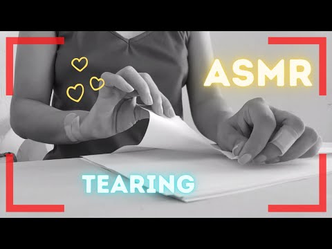 Simple ASMR 💓 Tearing Paper & Tingles 💓 Braless 😇