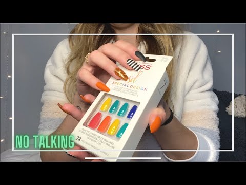 🤫ASMR ~ huge nail haul and unboxing!💅🏼 ~ tapping and scratching ~ no talking