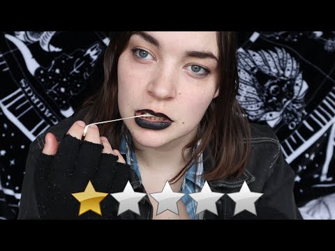 ASMR The Worst Tattoo Parlour! Stick and Poke Pickalous Cage Tattoo, Loud Chewing Gum [Binaural]
