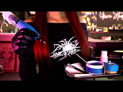 ASMR Relaxing Tattoo Studio | Roleplay | Layered Sounds