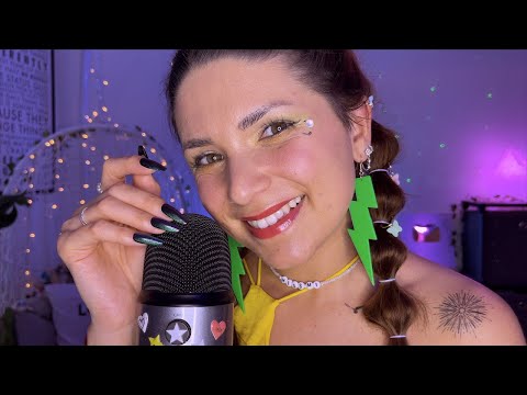 ASMR Emoji Challenge 8 - Water Spray, Mouth Sounds, Fluffy Scratching - Personal Attention, German