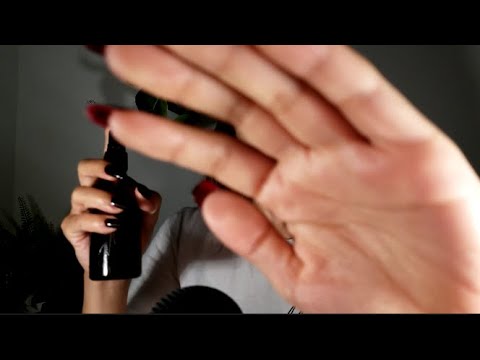 ASMR Doing your makeup ROLEPLAY|soft spoken,brush sounds, spritz, personal attention+ up lifting