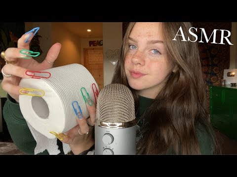 ASMR Tapping with Paper Clip Nails