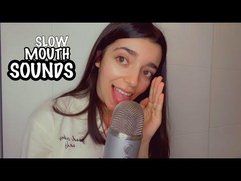 ASMR | SLOW MOUTH SOUNDS AT VERY HIGH SENSITIVITY (BEST MOUTH TINGLES)