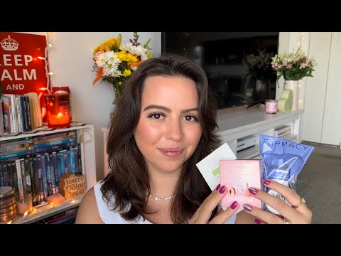 ASMR Sephora Haul 💜 | Mini Essentials | Skincare & Makeup | Tapping, Lid Sounds, Whispering 😴