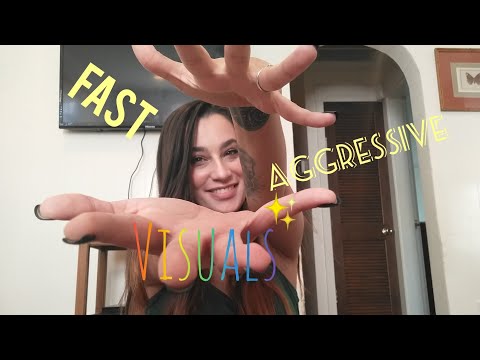 ASMR Fast & Aggressive Visuals, Hand Sounds, Counting (Pt. 2)