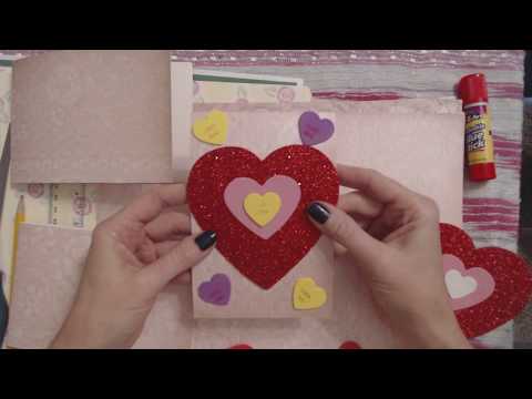 ASMR ~ Making Valentine's Cards (Soft Spoken)