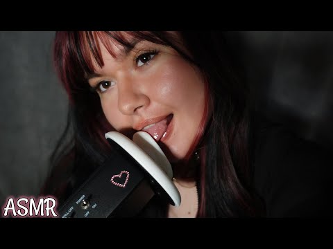 KISSES & SLOW LICKING EAR TO EAR ASMR | Mouth Sounds, Visuals, Personal Attention +