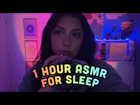 ASMR for sleep 😴 fluffy mic scratching 🧠 brain massage 1 HOUR loop 🔁 (no talking)