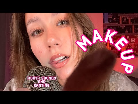 ASMR | doing your makeup + ranting + mouth sounds 🤍 (kinda vulnerable bc yall are my besties)