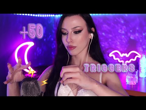 ASMR | +50 FAST TRIGGERS, SLIME, HAND SOUNDS, TAPPING, MOUTH SOUNDS