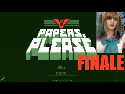 Papers Please Let's Play ~ PART 7 FINALE ~ BabyZelda Gamer Girl