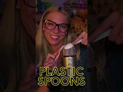 Plastic Spoons #asmr #relaxing #tingles #twitch  #youtubeshorts