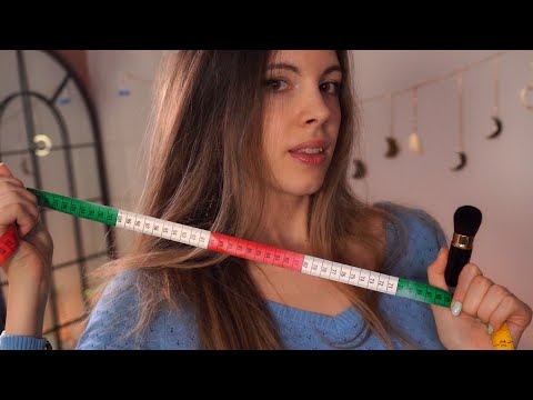 ASMR Measuring, Dusting You Off & Cleaning Your Shirt - Relaxing Personal Attention