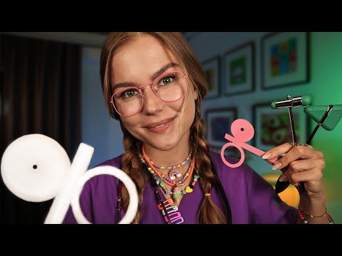 ASMR Pediatrician Examine The Cutest Patient Ever. (Eye, Cranial Nerve Exam and ENT)