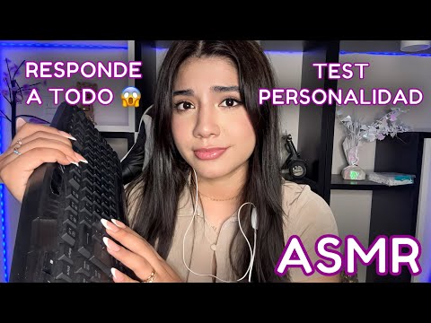 ASMR ESPAÑOL / DUÉRMETE con este TEST RARO de LA PERSONALIDAD muy RELAJANTE