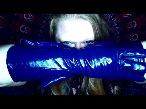 ASMR Glove sounds/hand movements + layered visuals (soft speaking)