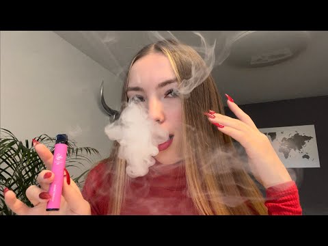 ASMR | VAPE WITH ME💨 (close-up whispering, tapping, mouth sounds)