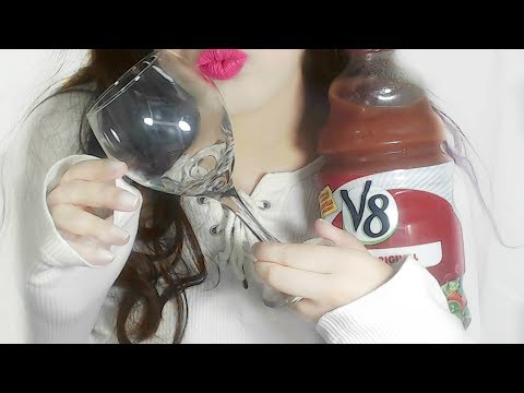 ASMR Tapping Glass and Plastic Bottle