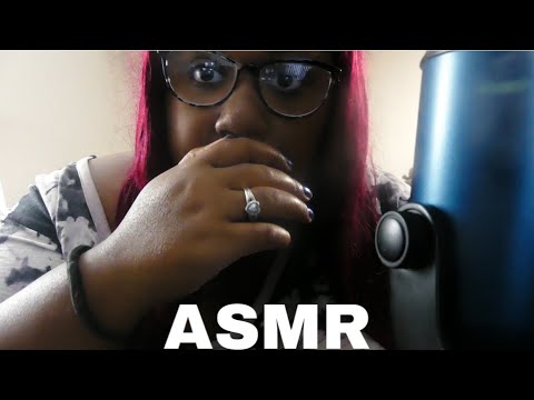 ASMR *wet mouth sounds, hand movements,whispers and a lil tapping | Janay D ASMR