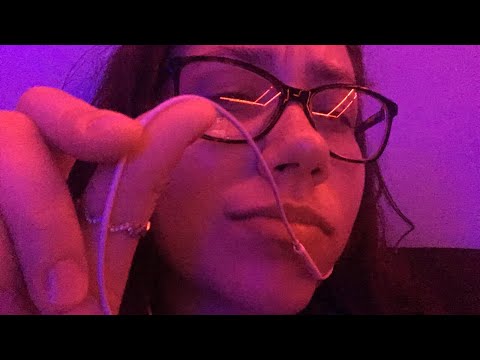 whispers, hand movement, and mouth sounds *lofi asmr*