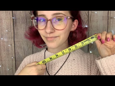ASMR// Inaudible+Unintelligible Face Measuring//up close+face touching+ personal attention//