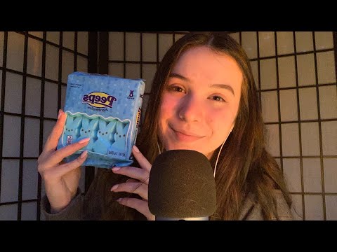 ASMR With Peeps (Crinkling, Sugar Tapping, and Chewing)