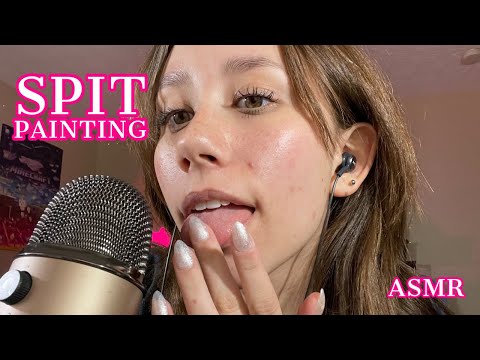 ASMR | spit painting on your face again!
