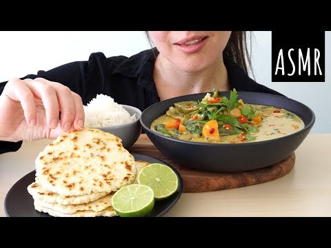 ASMR Eating Sounds: Thai Green Curry (No Talking)