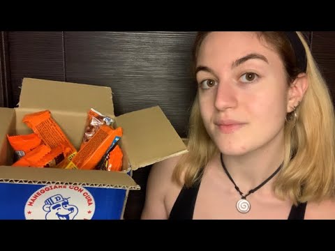 ASSAGGIO SNACK AMERICANI 🍫 - Reese’s snack box ( eating sounds asmr ita) || Luvilè ASMR