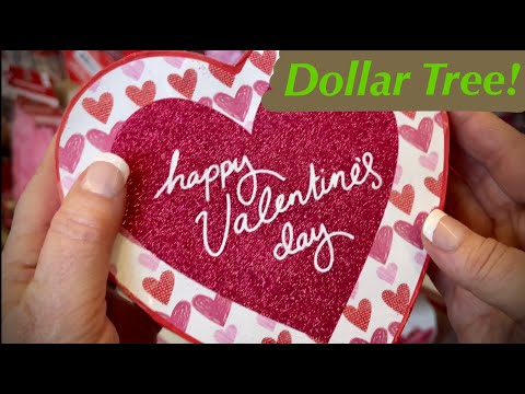 ASMR Dollar Tree Shopping (No talking) Valentines! Shop with Rebecca! Paper & plastic crinkles.