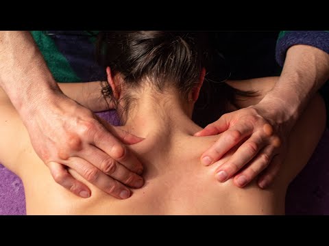 Super Tingly Neck and Shoulders ASMR Massage, Oil, Gua Sha