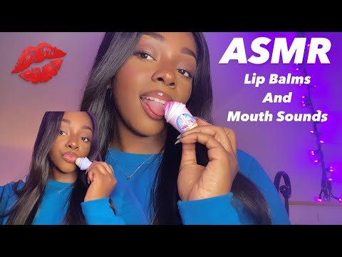 ASMR | Mouth Sounds 💦🤍 (Lip Smackers Lip Balms)