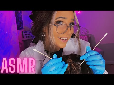 ASMR | Doctor Scalp & Lice Check Exam Roleplay (Glove Sounds, Massage)