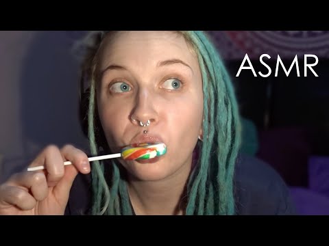 ASMR Eating Twisty Lollipop | Wet Mouth Sounds | Requested Video
