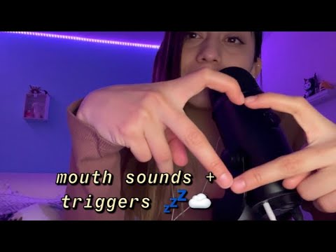 ASMR|| Mouth Sounds + Wet Triggers 💤