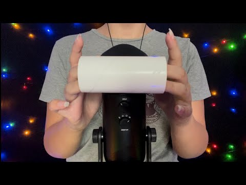 ASMR - Sticky Tapping, Cardboard Scratching & Microphone Rubbing (Etc...)
