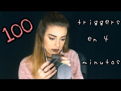 100 triggers en 4 minutos | ASMR Español