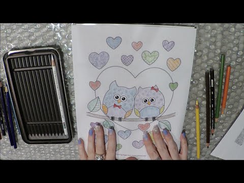 ASMR Coloring & Gum Chewing | Quarantine Story Time | Close Up Whisper