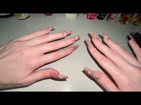 ASMR | 45 Minutes of Tapping & Some Scratching w/ Long, Fake Nails